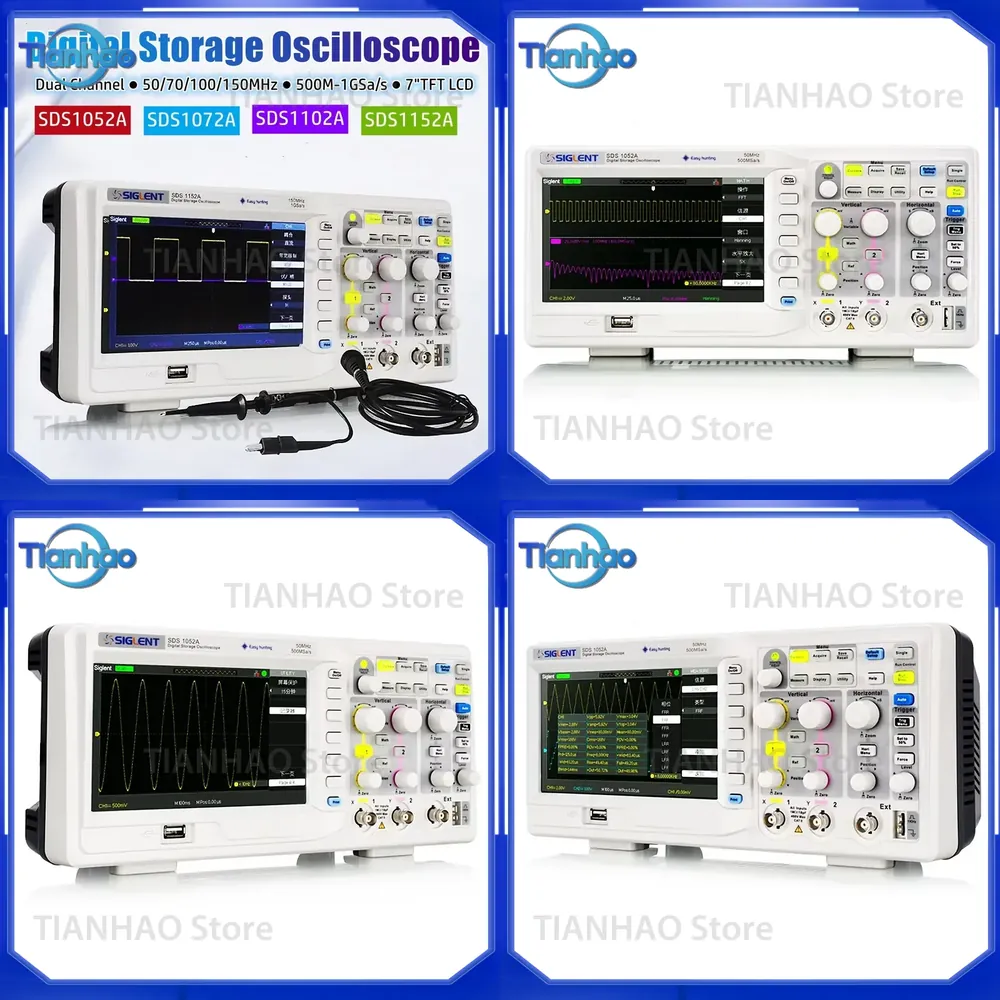 Digital Storage Oscilloscope 100Mhz - Digital Storage Oscilloscope for SIGLENT SDS1052A