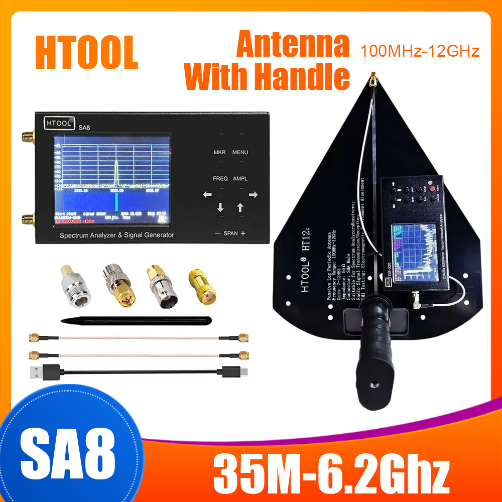 HTOOL SA8 Spectrum Analyzer 35 - огляд і ціна Signal Generator Spectrum Analyzer