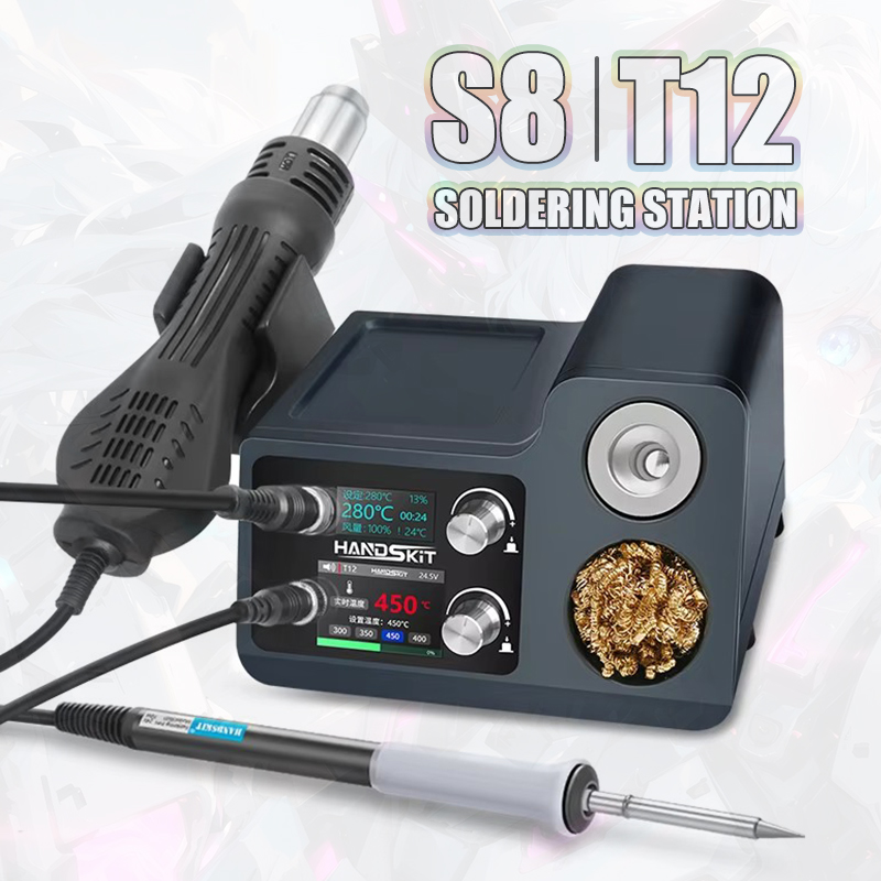 T12 Soldering Station With 858 - огляд і ціна Hot Air Rework Station T12